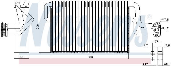 92306 Nissens Air conditioner evaporator