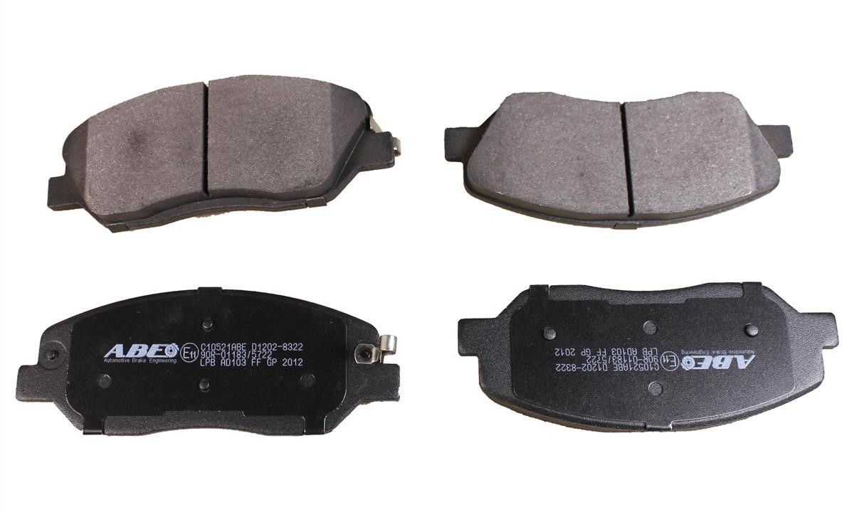 ABE C10521ABE Rear disc brake pads, set C10521ABE
