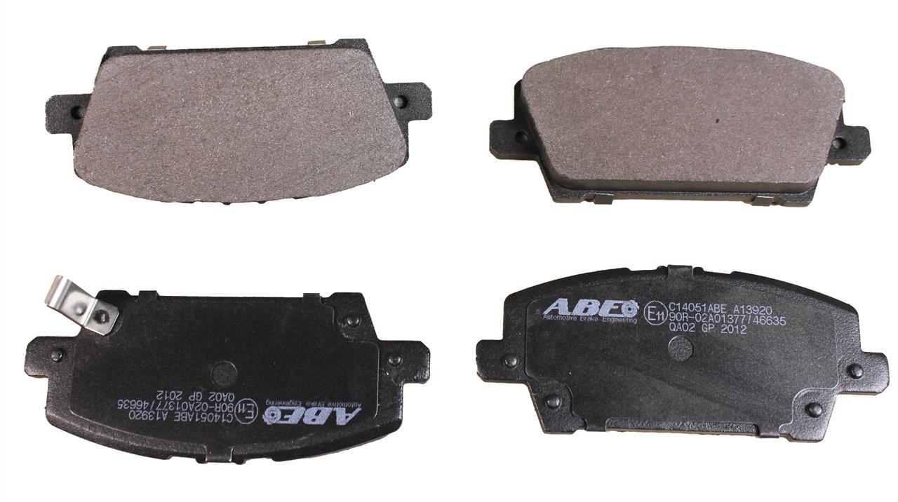 ABE C14051ABE Front disc brake pads, set C14051ABE