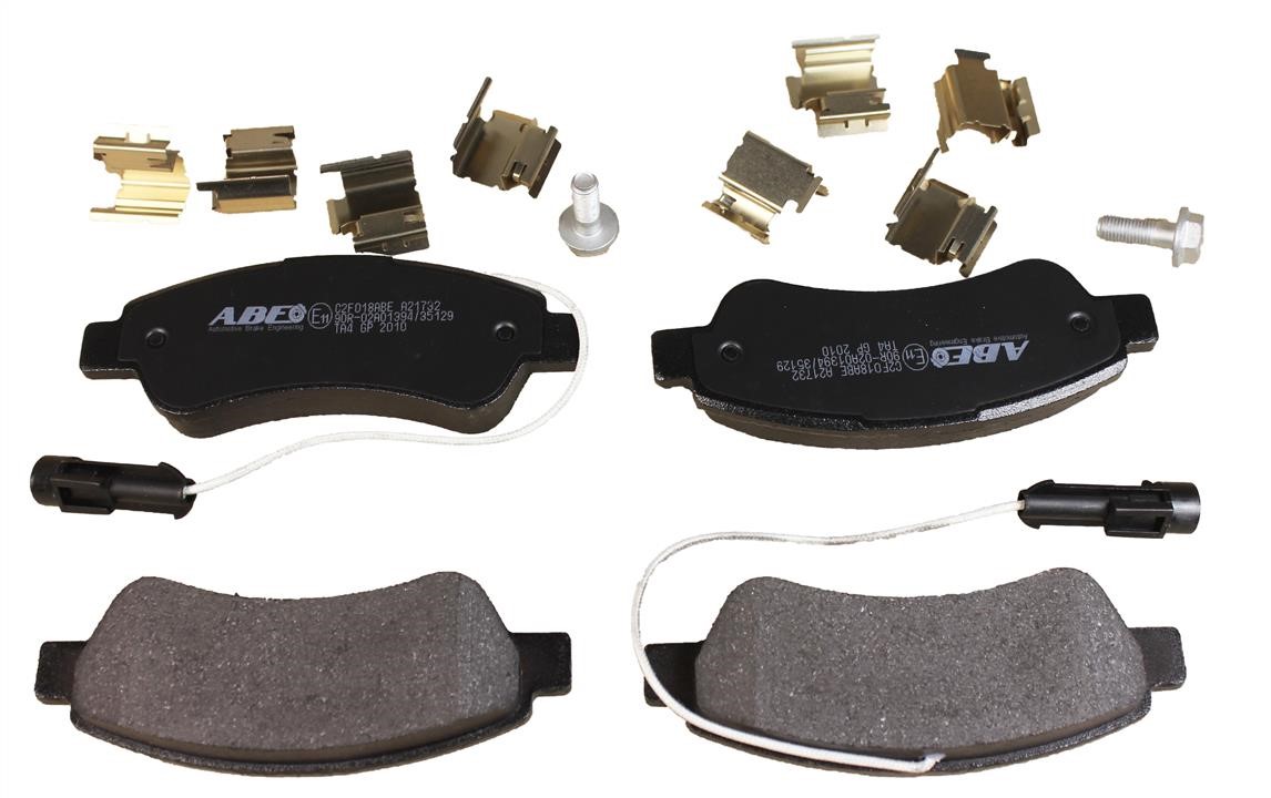 ABE C2F018ABE Rear disc brake pads, set C2F018ABE