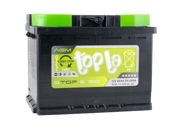 Topla 114060 Battery Topla AGM 12V 60AH 680A(EN) R+ 114060