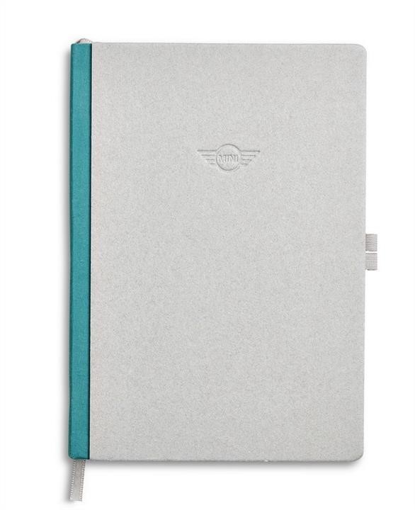 BMW 80 24 2 445 692 Notebook with embossed MINI Wing logo blue, 21,3x15x1,6 cm 80242445692