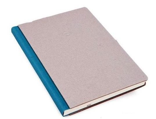 Notebook with embossed MINI Wing logo blue, 21,3x15x1,6 cm BMW 80 24 2 445 692