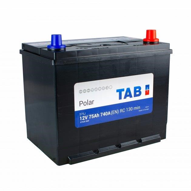 TAB 246875 Battery Tab Polar 12V 75Ah 740A (EN) R + 246875