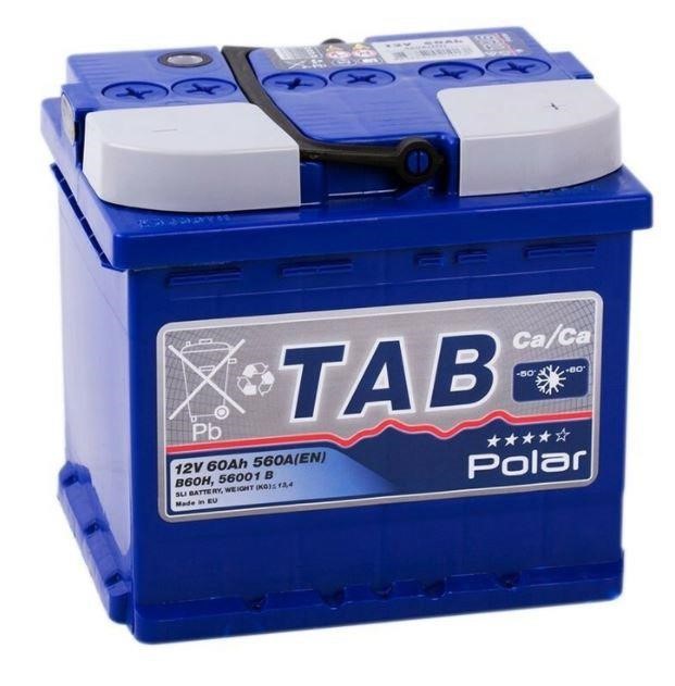 TAB 121260 Battery Tab Polar Blue 12V 60AH 560A(EN) R+ 121260