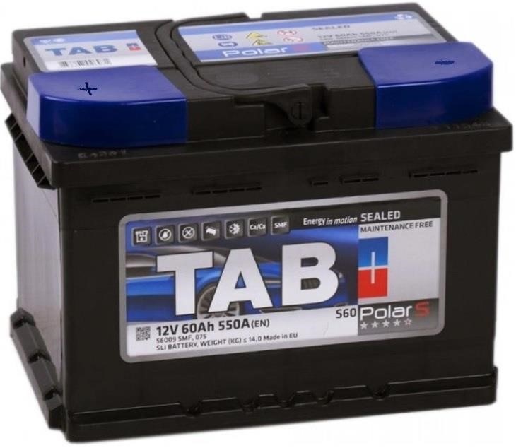 TAB 246160 Battery TAB Polar Blue 12V 60AH 550A(EN) L+ 246160