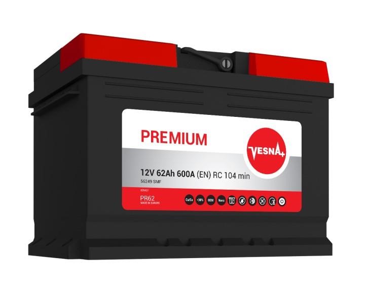 Vesna 415 062 Battery Vesna Premium 12V 62AH 600A(EN) R+ 415062