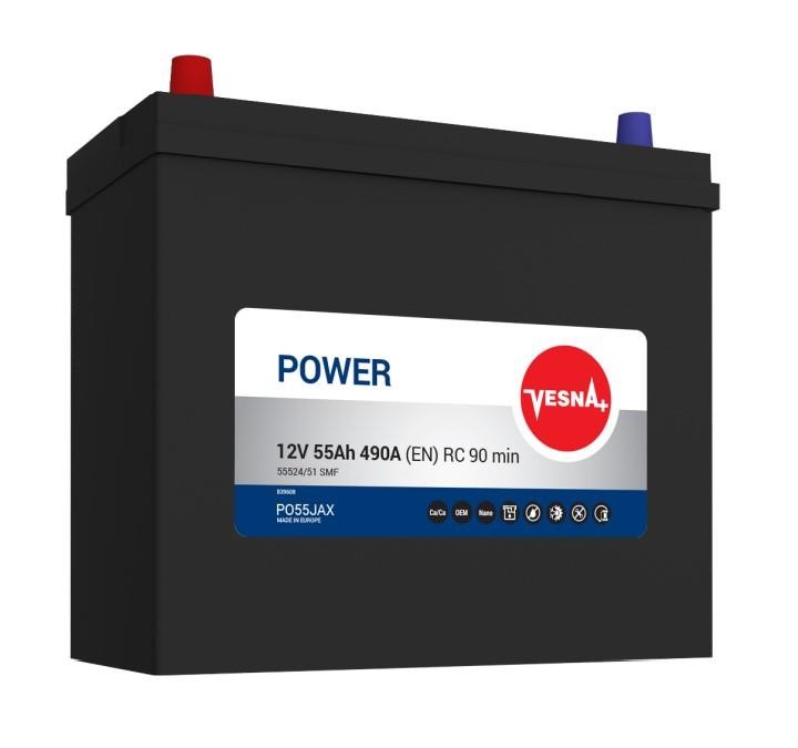 Vesna 415755 Battery Vesna Power 12V 55AH 490A(EN) L+ 415755