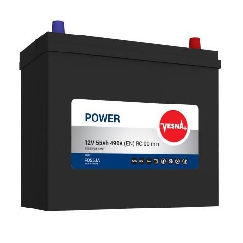 Vesna 415855 Battery Vesna Power 12V 55AH 490A(EN) R+ 415855