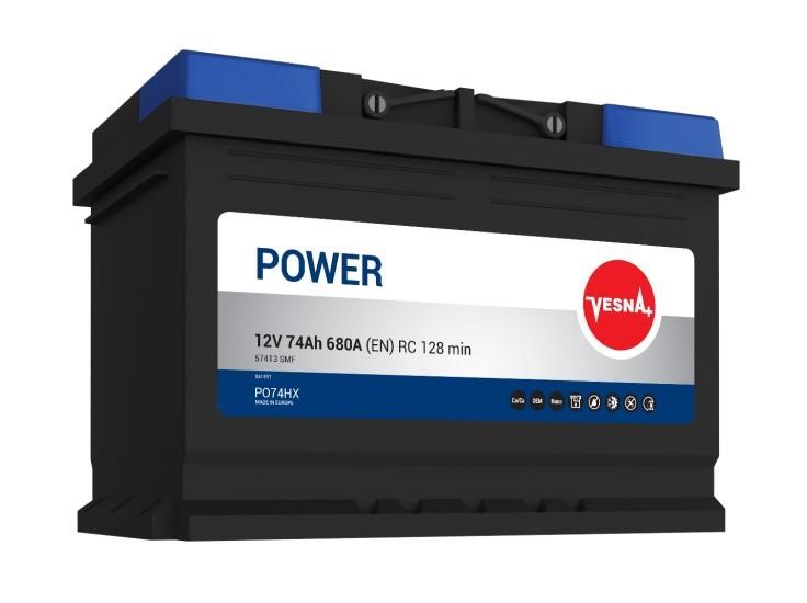 Vesna 415074 Battery Vesna Power 12V 74AH 680A(EN) R+ 415074