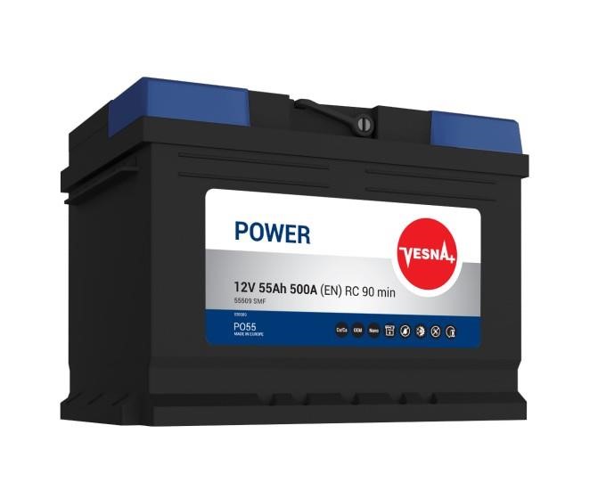Vesna 415255 Battery Vesna Power 12V 55AH 500A(EN) R+ 415255