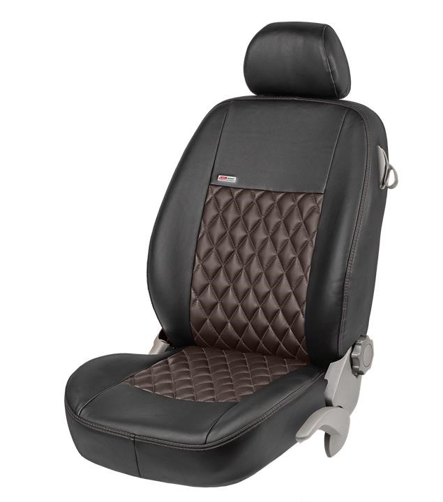 EMC Elegant 30149_EP0011 Set of covers for Volkswagen T5 Caravelle 9 seats, black with brown center 30149EP0011