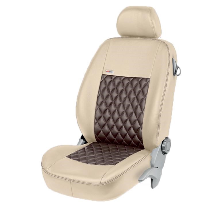 EMC Elegant 30152_EP0014 Set of covers for Volkswagen Tiguan, beige with brown center 30152EP0014