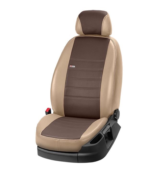 EMC Elegant 29092_EL0014 Set of covers for Mercedes W212 E-class (separate), beige with a brown center 29092EL0014