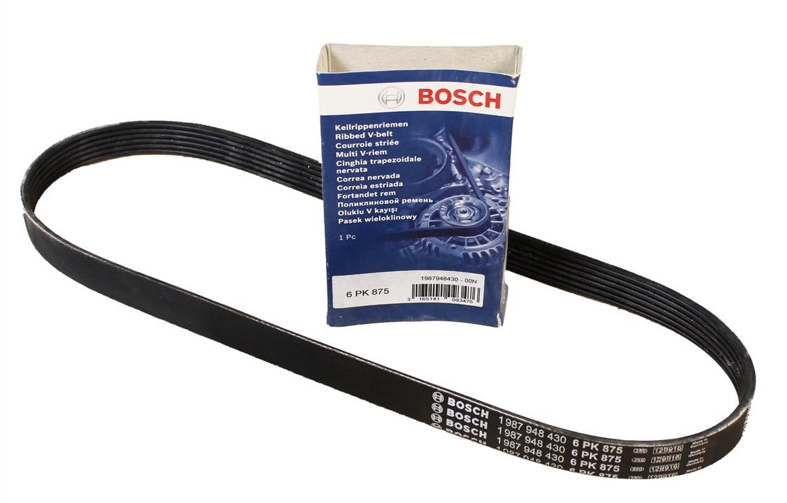 Bosch V-ribbed belt 6PK875 – price 35 PLN