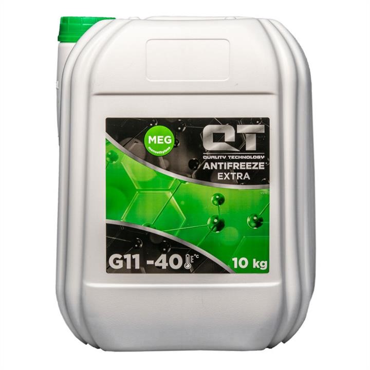 QT-oil QT5624010 Antifreeze QT MEG EXTRA G11, green -40°C, 10kg QT5624010
