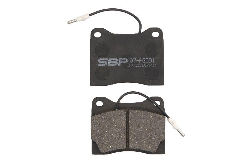 SBP 07-AG001 Brake Pad Set, disc brake 07AG001