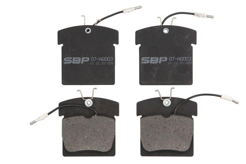 SBP 07-AG003 Brake Pad Set, disc brake 07AG003