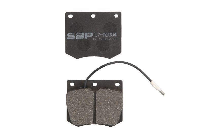 SBP 07-AG004 Brake Pad Set, disc brake 07AG004