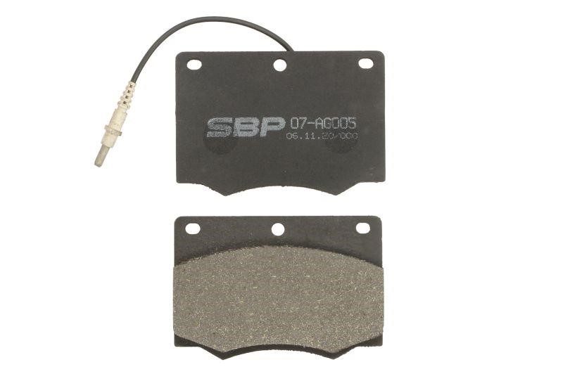 SBP 07-AG005 Brake Pad Set, disc brake 07AG005