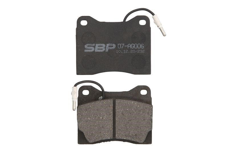 SBP 07-AG006 Brake Pad Set, disc brake 07AG006
