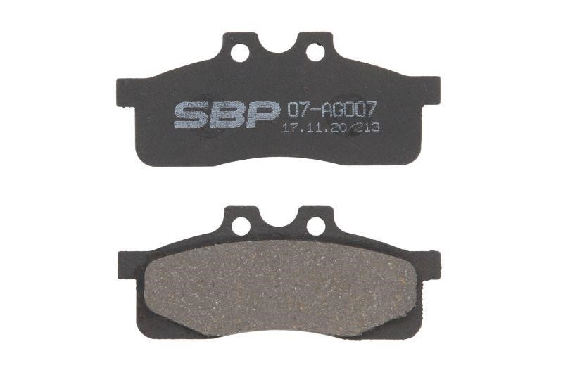 SBP 07-AG007 Brake Pad Set, disc brake 07AG007