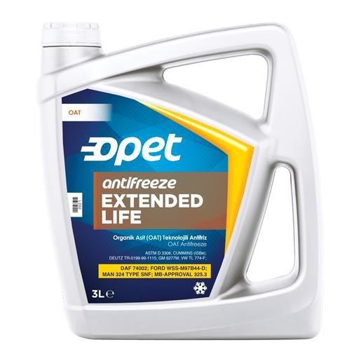 Opet ANTIFREEZE LONG LIFE 3L Antifreeze concentrate Opet Extended Life Antifreeze, orange -80°C, 3 l ANTIFREEZELONGLIFE3L