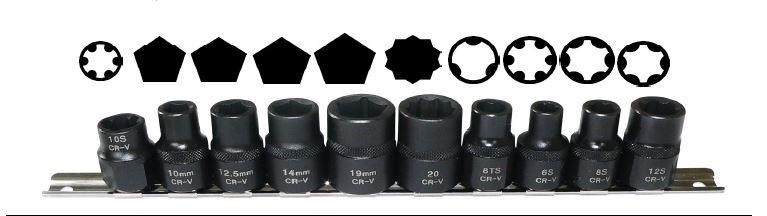 0XSW1015 Profitool Set of heads