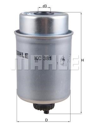 Mahle/Knecht KC 381 Fuel filter KC381