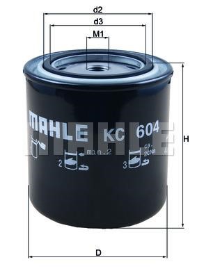 Mahle/Knecht KC 604 Fuel filter KC604