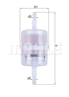 Mahle/Knecht KL 1022 Fuel filter KL1022
