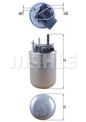 Mahle/Knecht KL 1048 Fuel filter KL1048