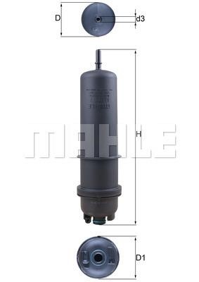 Mahle/Knecht KL 872/7 Fuel filter KL8727