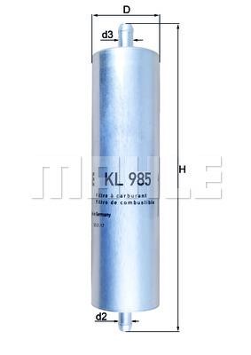 Mahle/Knecht KL 985 Fuel filter KL985