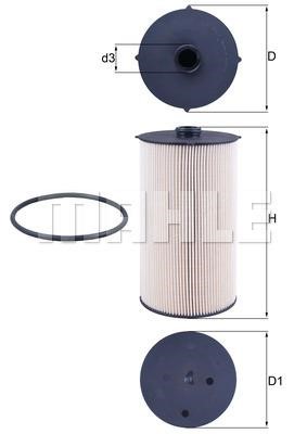 Mahle/Knecht KX 462D Fuel filter KX462D KX462D Mahle/Knecht Fuel filter