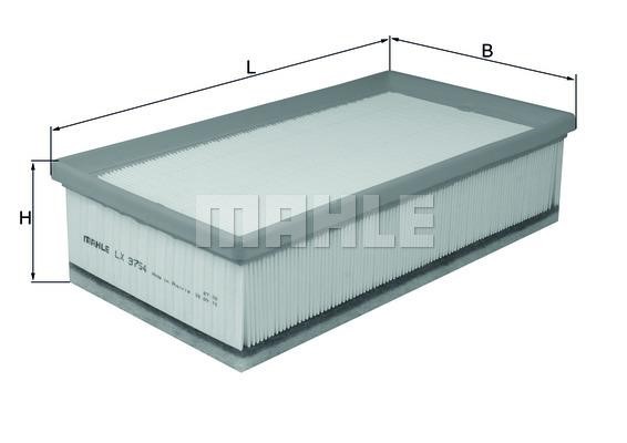 Air filter Mahle/Knecht LX 3754