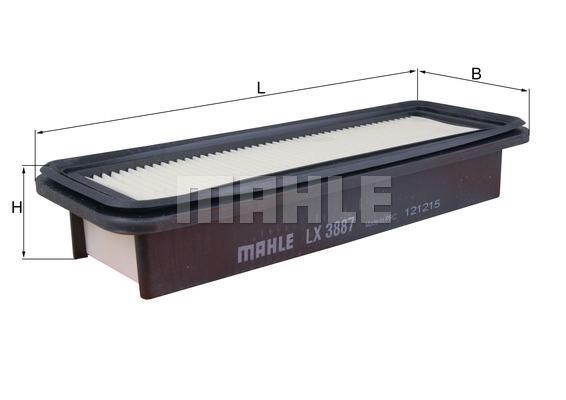 Mahle/Knecht LX 3887 Air filter LX3887