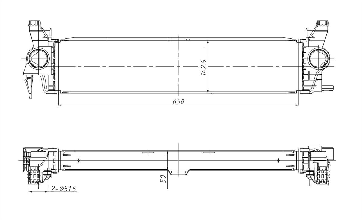 NRF Intercooler, charger – price 604 PLN