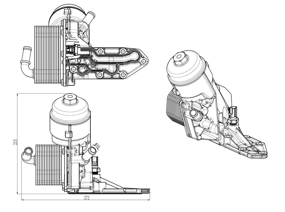 NRF Oil cooler – price 481 PLN