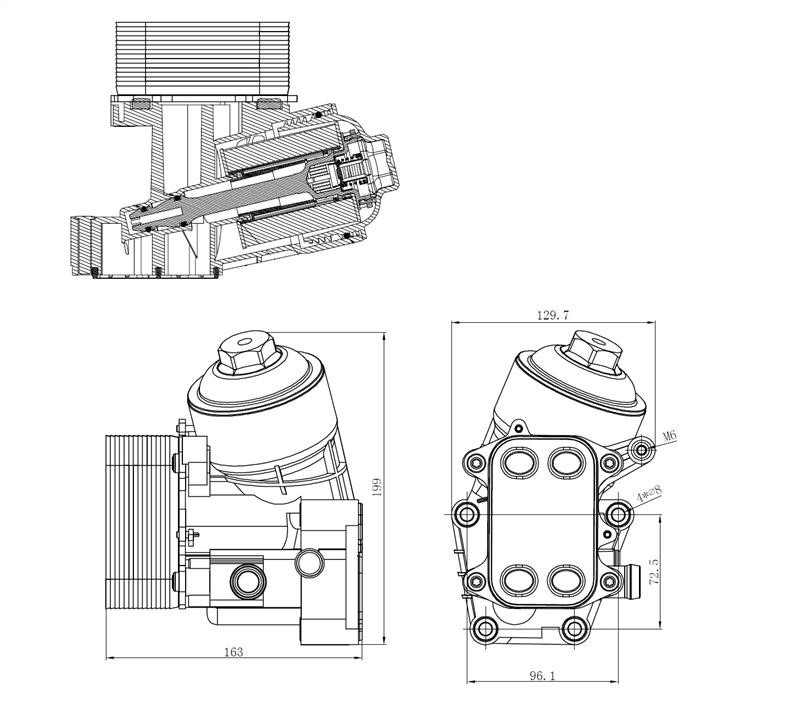 NRF Oil cooler – price 284 PLN