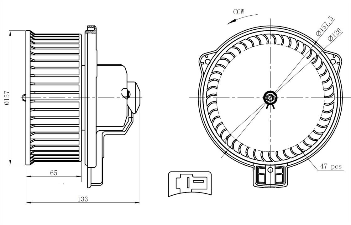 Heater motor Toyota: 34291 NRF Fan assy - heater motor
