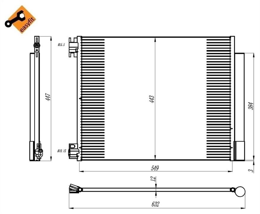 NRF Water Tank, radiator – price 388 PLN