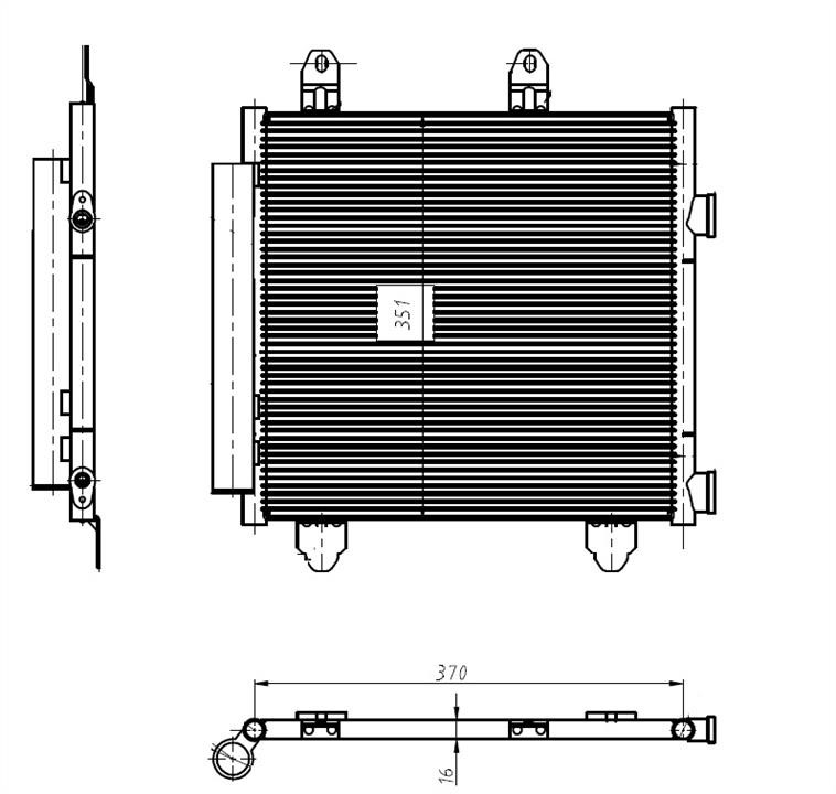 Aircon condenser Toyota Aygo: 350445 NRF Water Tank, radiator