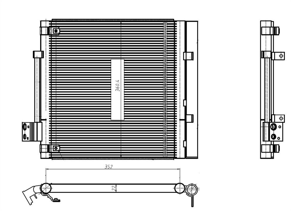 350448 NRF Water Tank, radiator