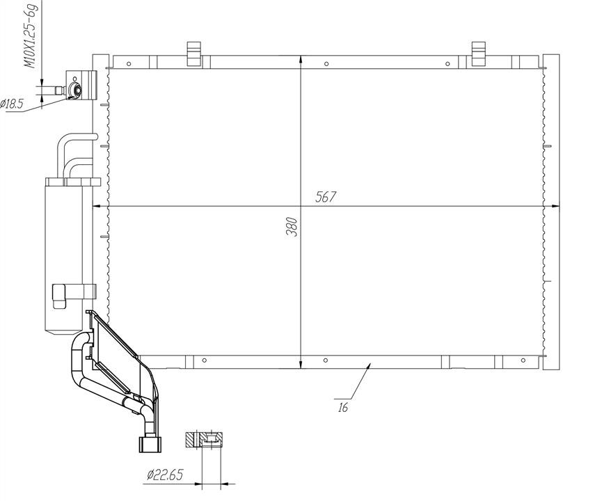 NRF Water Tank, radiator – price 381 PLN