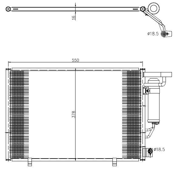 Air con condenser Ford B-Max: 350456 NRF Water Tank, radiator
