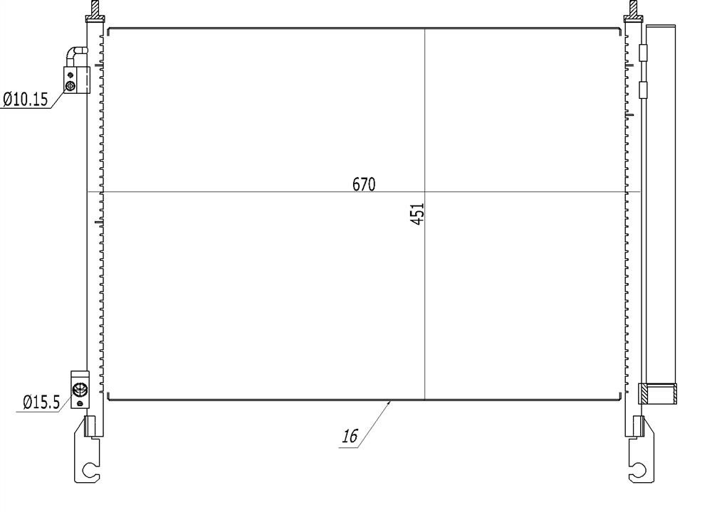 Air conditioner condenser Renault: 350460 NRF Water Tank, radiator