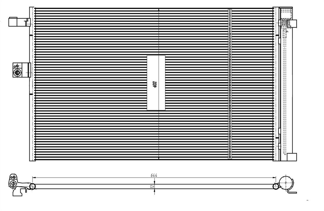 Aircon condenser BMW X4: 350462 NRF Water Tank, radiator