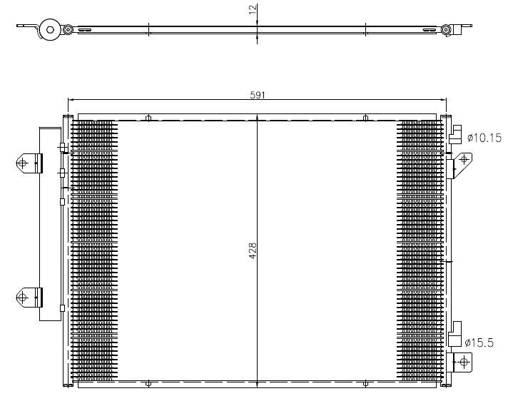 Air con condenser Suzuki Vitara: 350472 NRF Water Tank, radiator