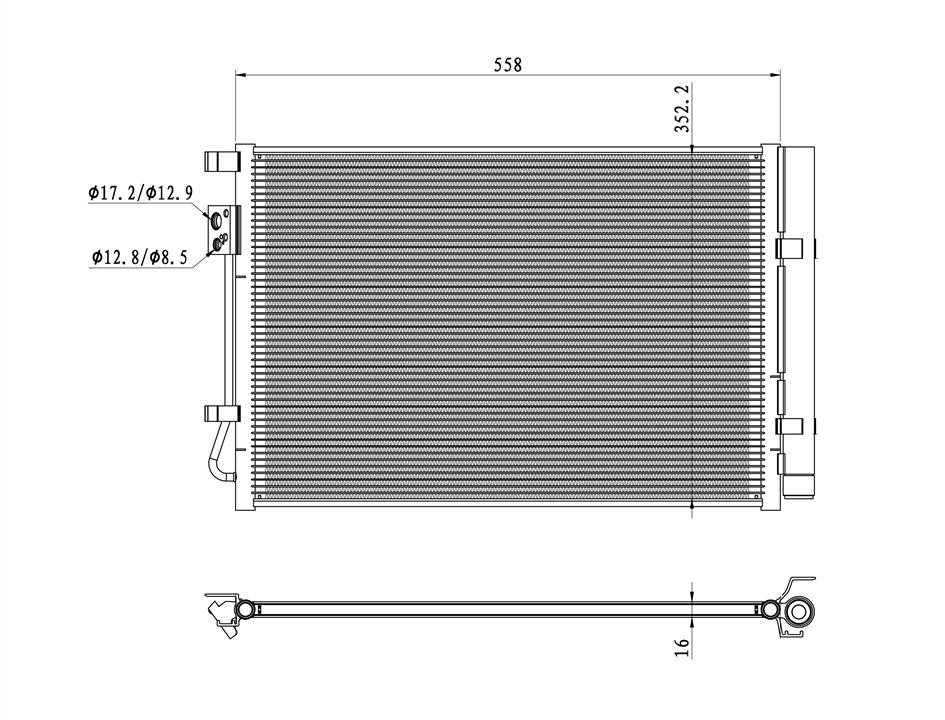 350492 NRF Water Tank, radiator